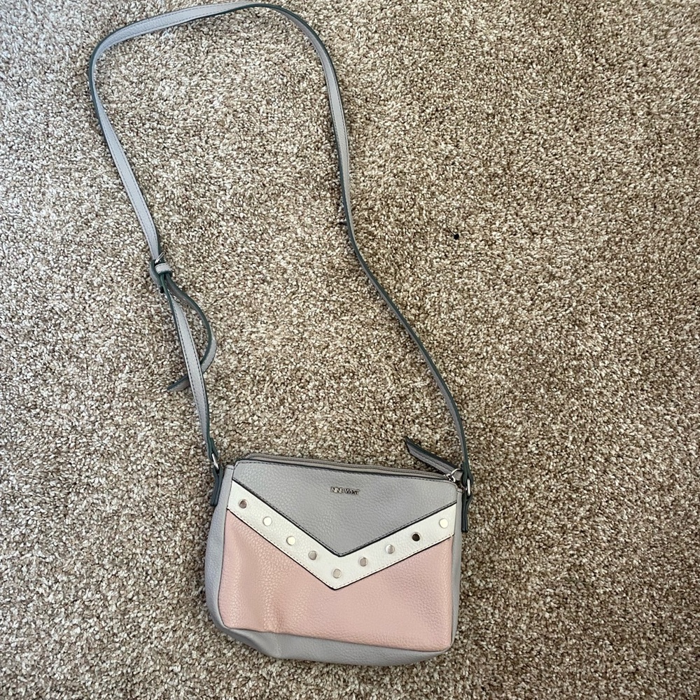 cute pink and grey purse